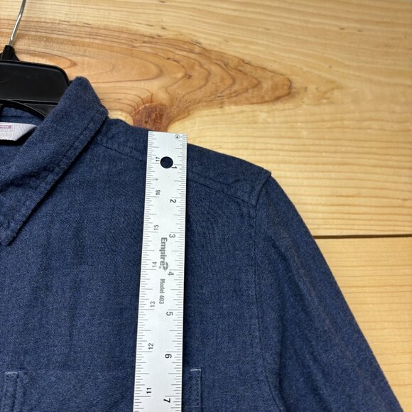 Stio Shirt Womens Small Blue Dovetail Flannel Button Up Long Sleeve Outdoors - Picture 6 of 12